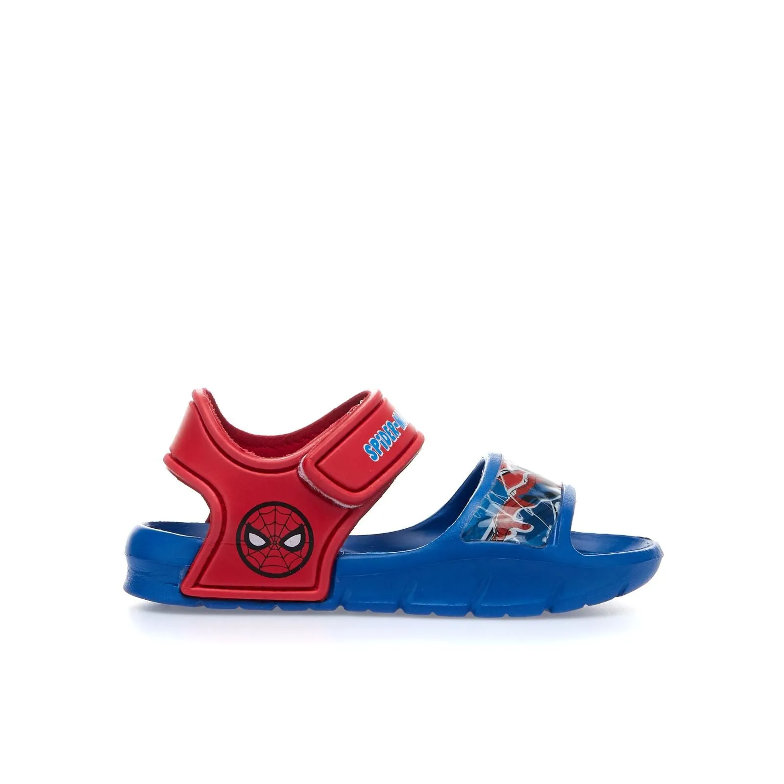 Sandali da mare in gomma blu e rossi Spiderman