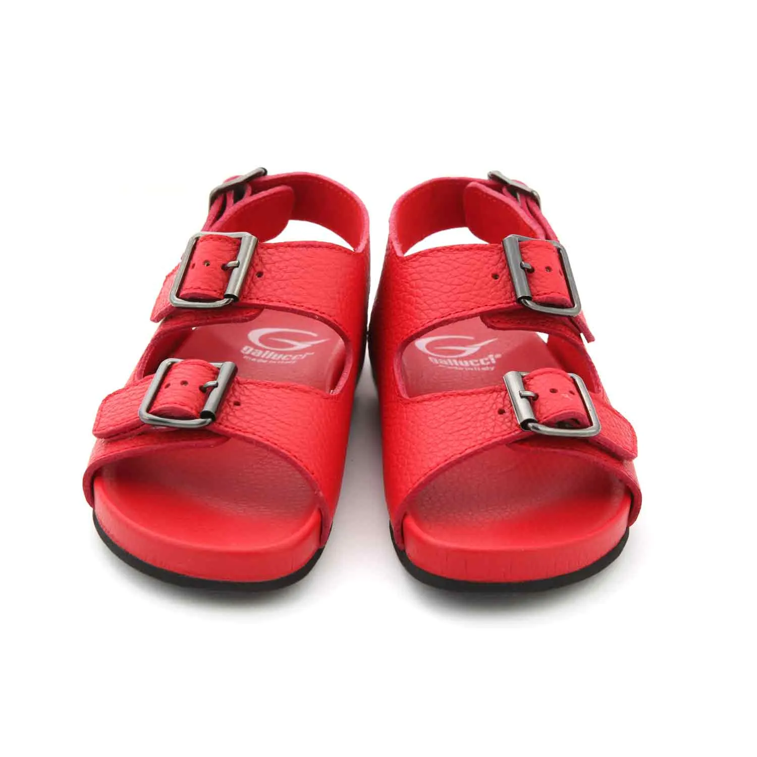 Sandali Unisex Rossi In Pelle Jr E Teen