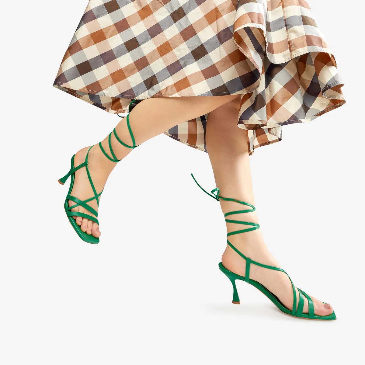 Sandalo Lace Up Verde