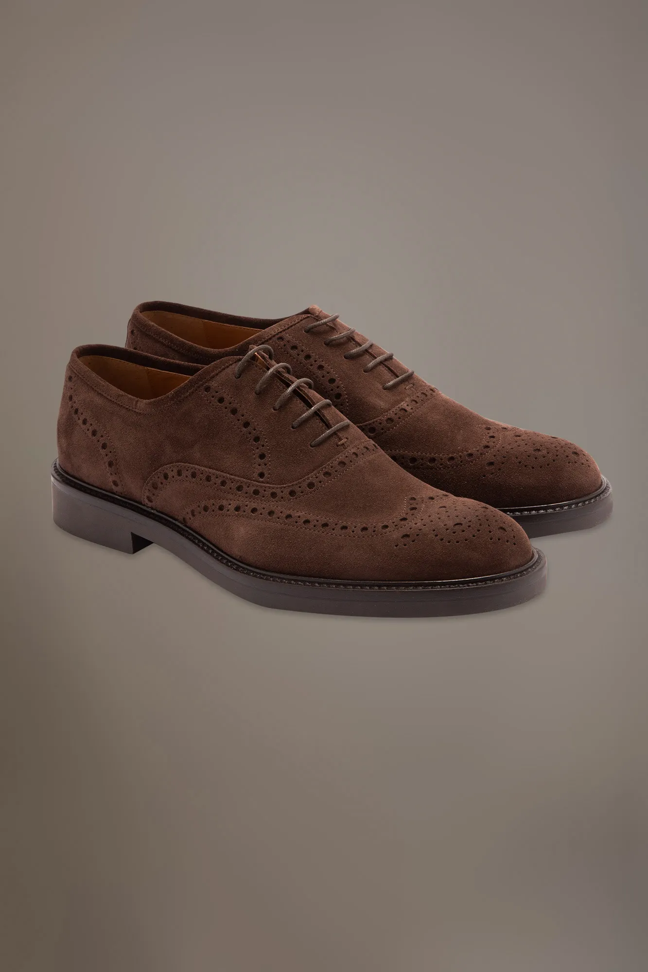 Scarpa in suede Oxford Bruge Uomo 100% pelle