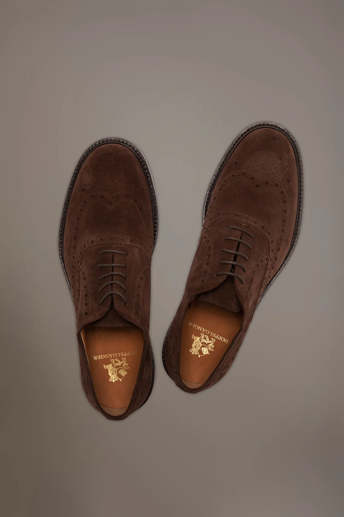 Scarpa in suede Oxford Bruge Uomo 100% pelle