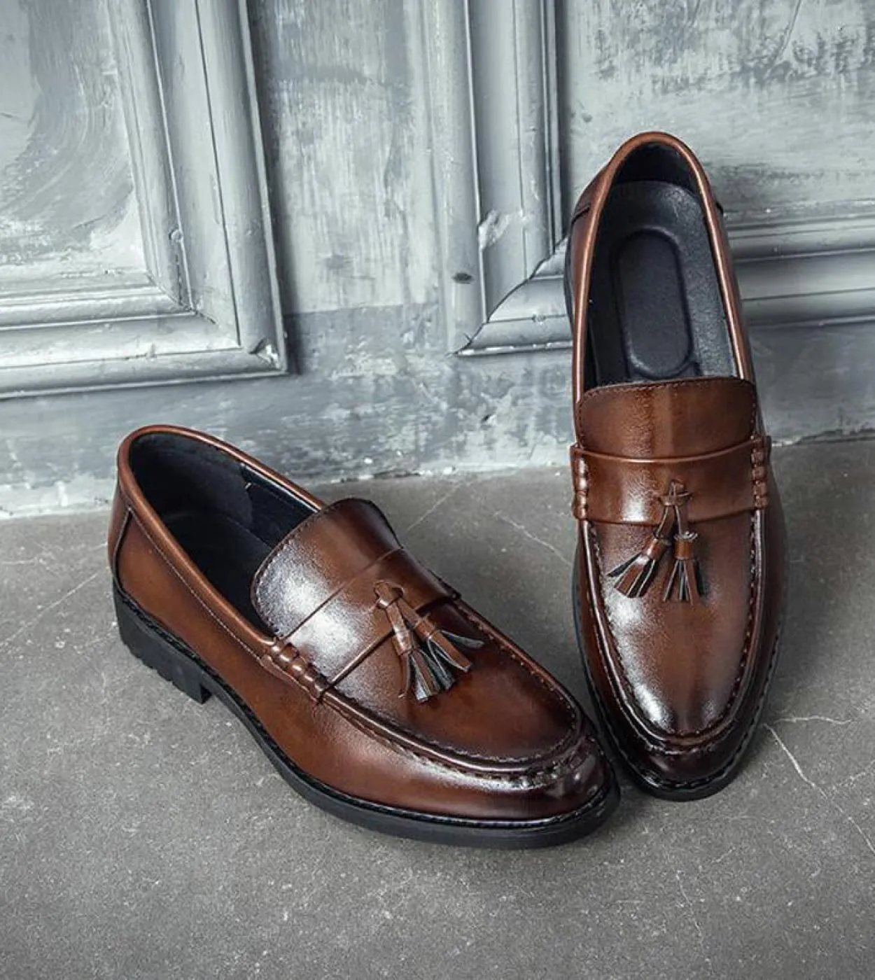 Scarpe basse da uomo Oxford in pelle Scarpe formali Scarpe eleganti da uomo Scarpe da sposa in pelle Paty stile brogue fatte a m