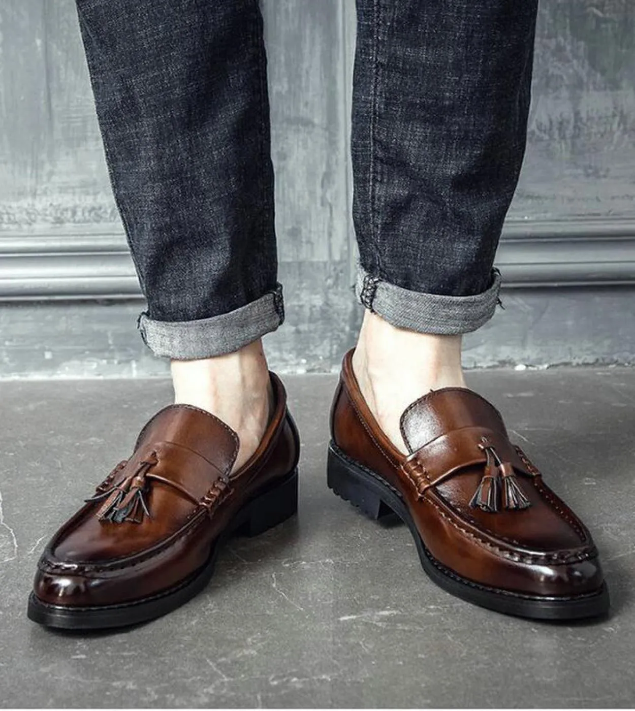 Scarpe basse da uomo Oxford in pelle Scarpe formali Scarpe eleganti da uomo Scarpe da sposa in pelle Paty stile brogue fatte a m