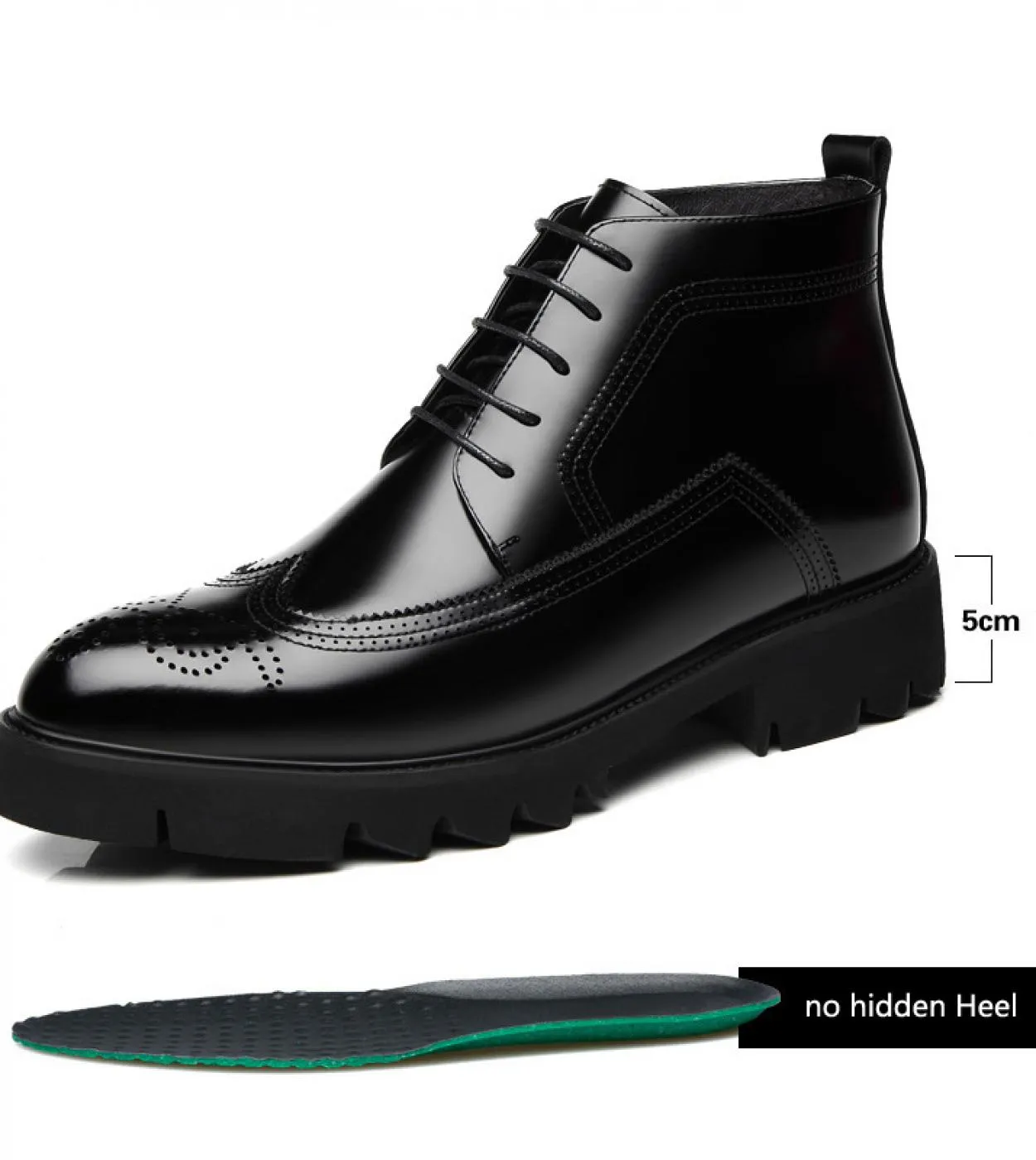 Scarpe brogue in pelle Scarpe invernali da uomo Scarpe invernali Stivali da uomo in pelle Stivali da uomo Stivali da uomo