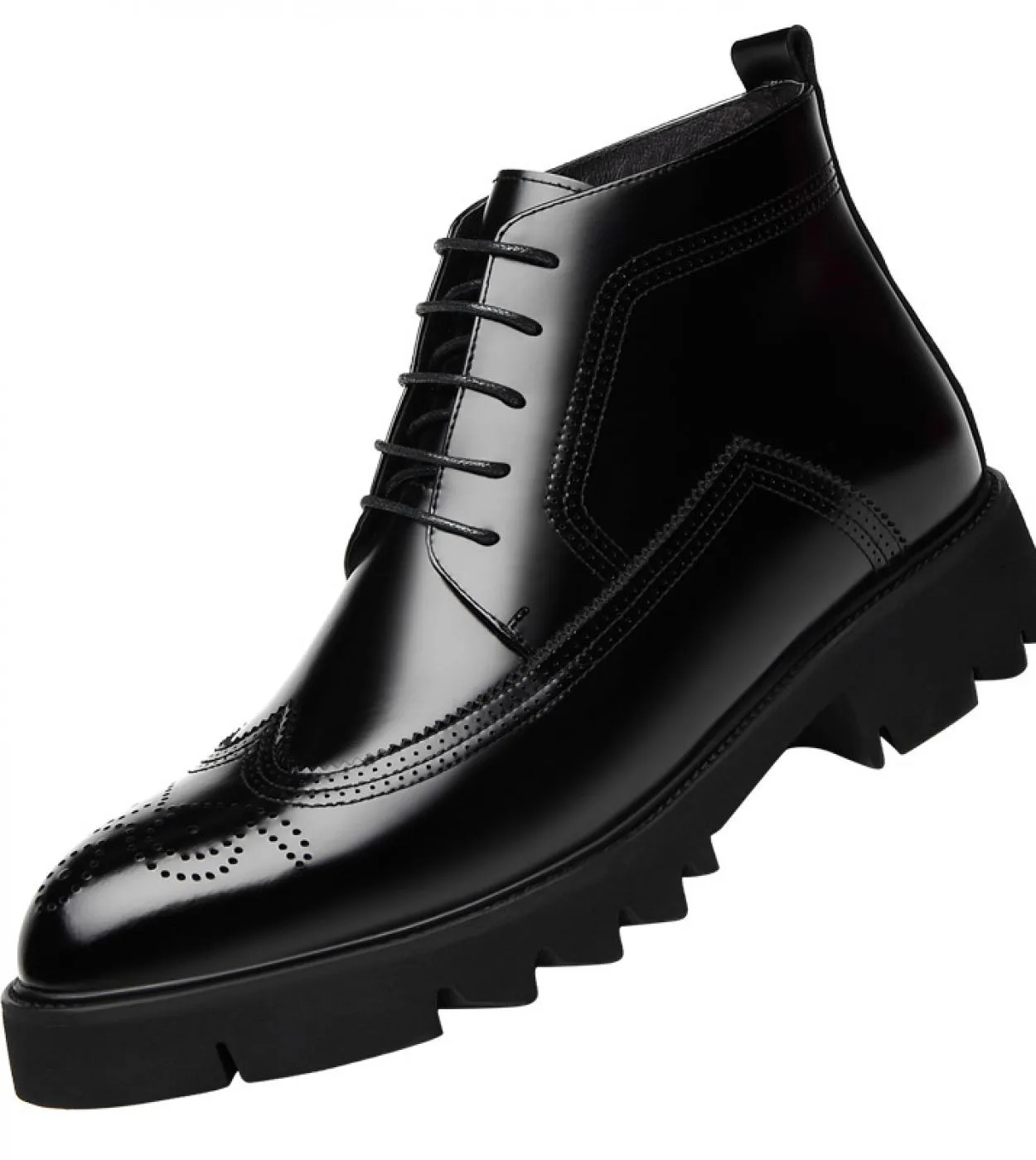 Scarpe brogue in pelle Scarpe invernali da uomo Scarpe invernali Stivali da uomo in pelle Stivali da uomo Stivali da uomo