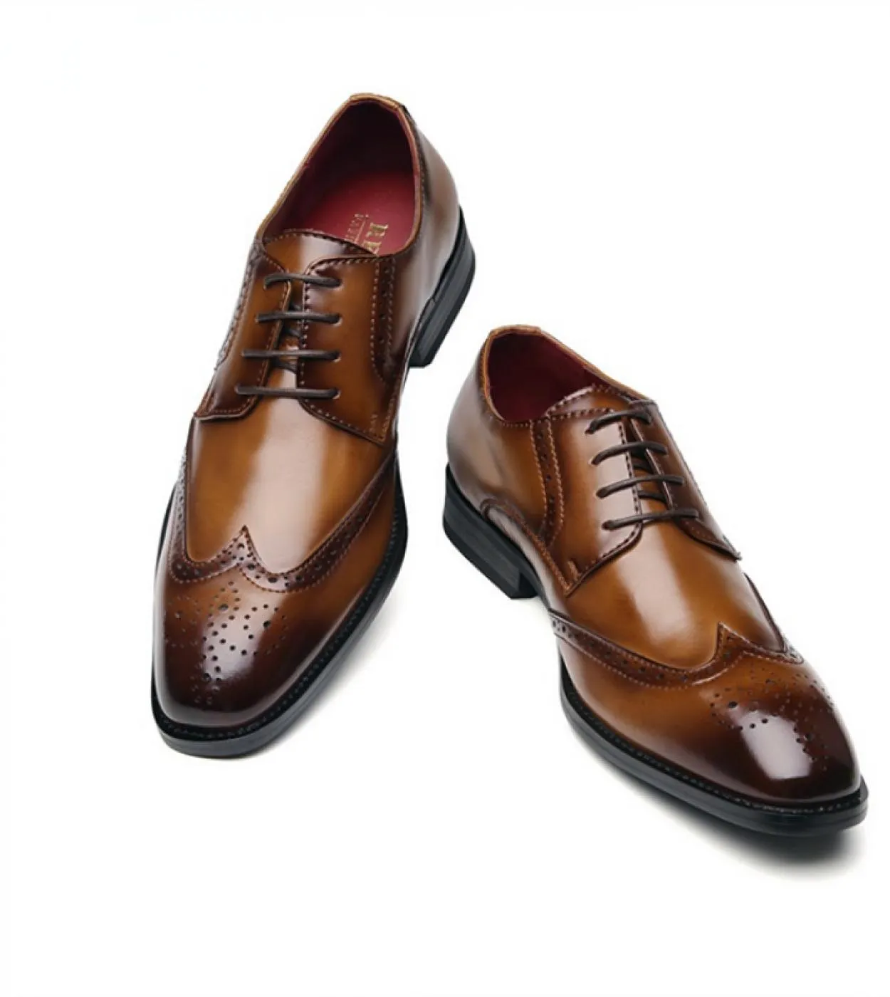 Scarpe brogue Scarpe da uomo Pu Tinta unita Moda Business Casual Daily All Match Scarpe eleganti classiche stringate intagliate