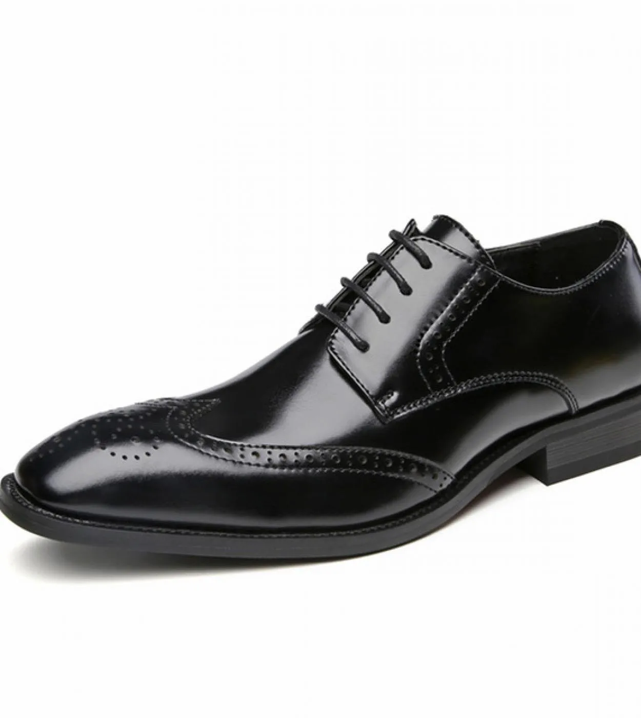 Scarpe brogue Scarpe da uomo Pu Tinta unita Moda Business Casual Daily All Match Scarpe eleganti classiche stringate intagliate