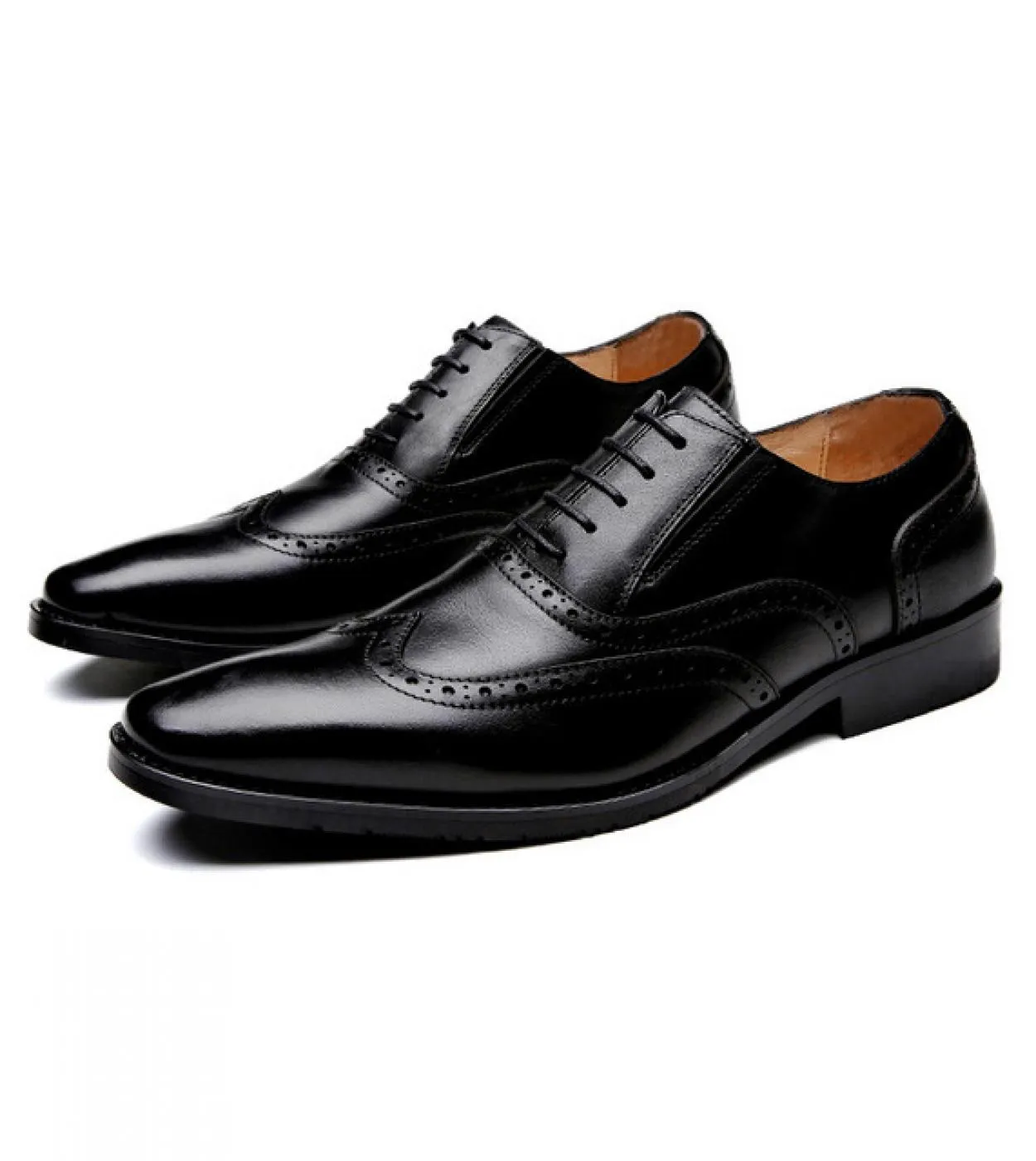 Scarpe brogue Scarpe da uomo Pu Tinta unita Moda Business Casual Quotidiano Classico Cuciture intagliate Scarpe eleganti stringa