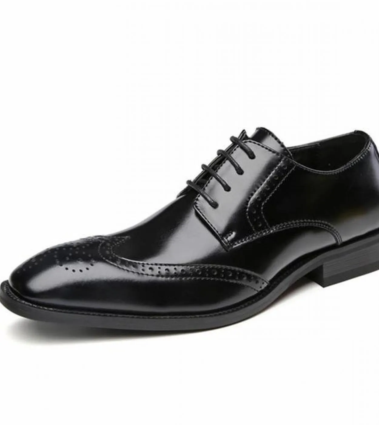 Scarpe brogue Scarpe da uomo Pu Tinta unita Moda Classico Business Casual Pendolare Hollow Wingtip Stringate Scarpe eleganti der