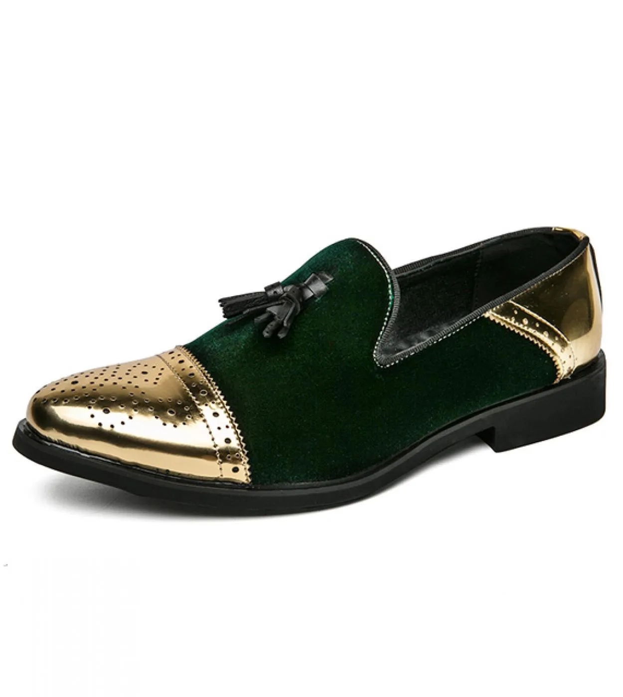 Scarpe casual da uomo in pelle lucida Tendenza moda Mocassini da uomo Personalità Mocassini Traspirante Slip On Colori misti Gui