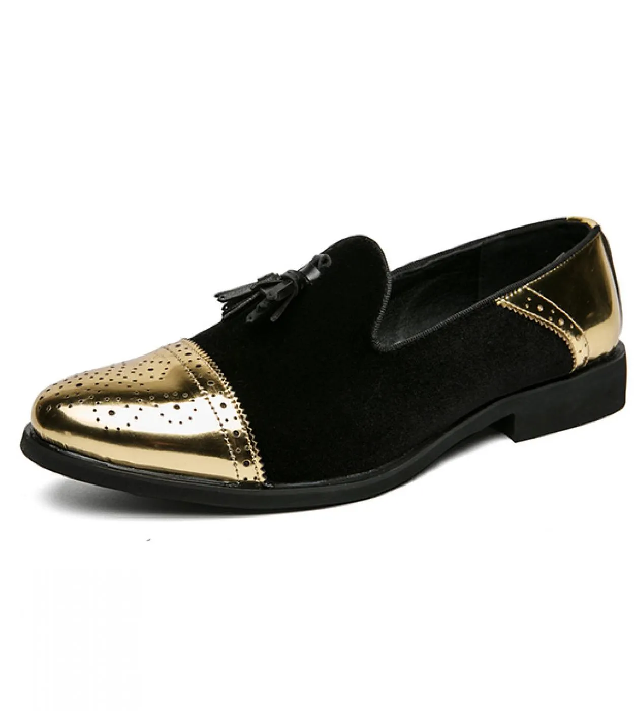 Scarpe casual da uomo in pelle lucida Tendenza moda Mocassini da uomo Personalità Mocassini Traspirante Slip On Colori misti Gui