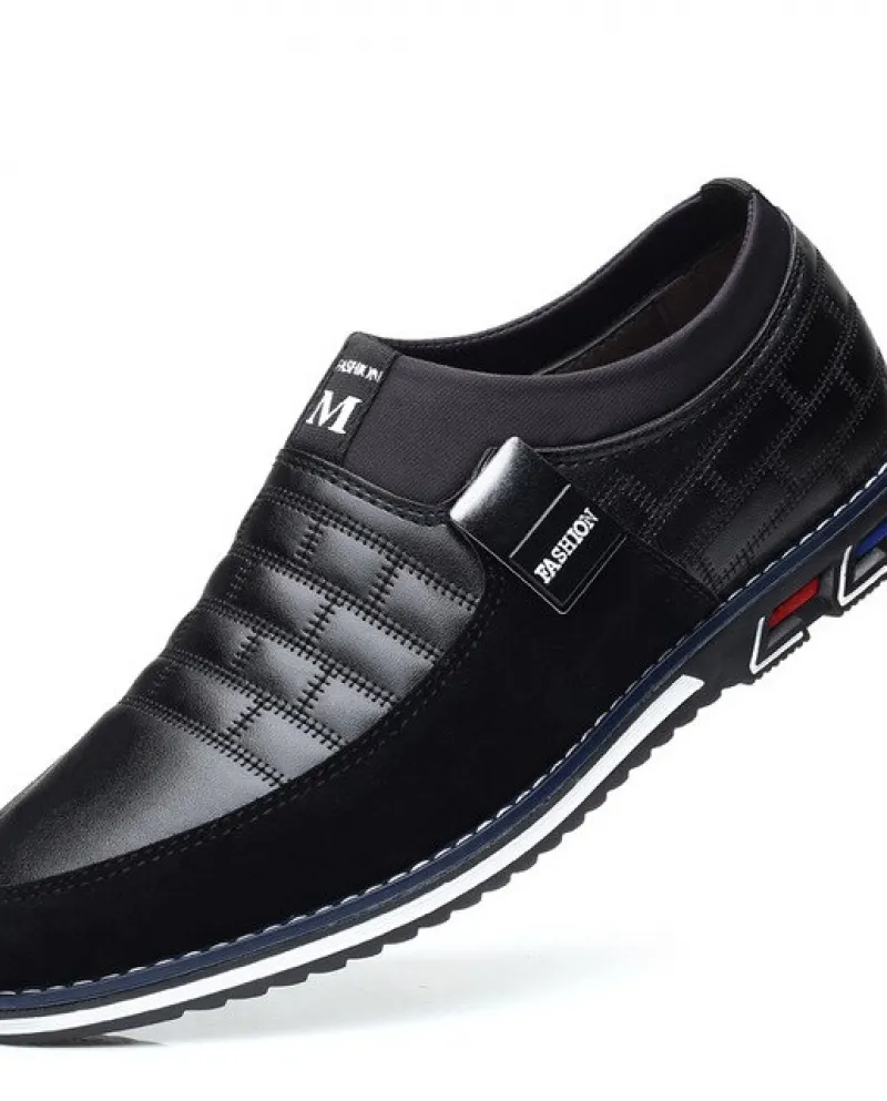 Scarpe casual da uomo Scarpe eleganti di alta qualità Mocassini comodi in pelle Mocassini Piattaforma antiscivolo Tempo libero B