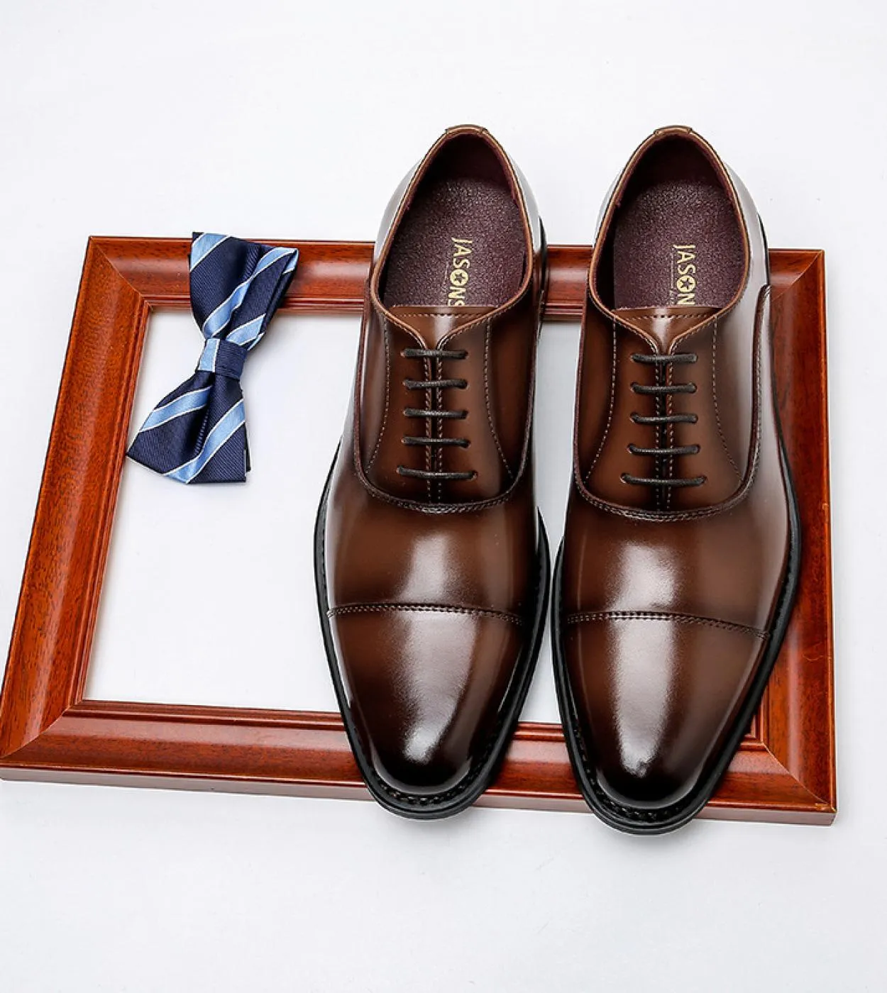 Scarpe da uomo in pelle formale Scarpe da ufficiale in pelle Scarpe brogue in pelle da uomo