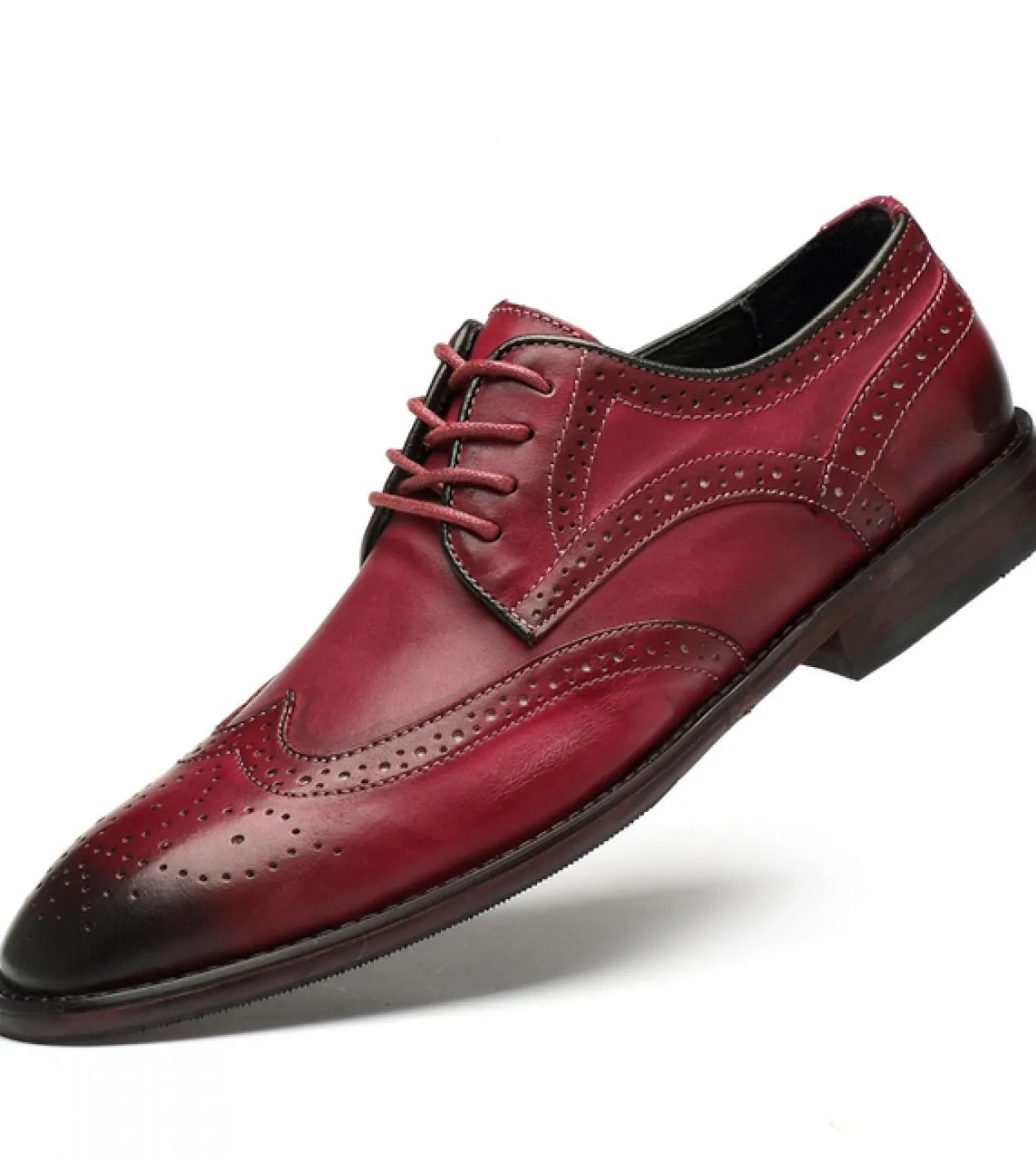 Scarpe da uomo Scarpe derby di lusso casual Scarpe brogue da lavoro in vera pelle Scarpe a punta Eleganti scarpe formali Alta qu