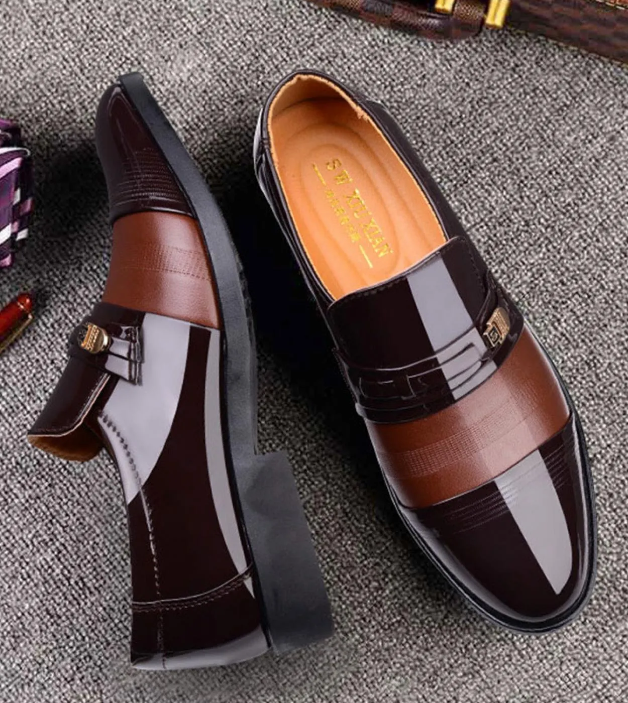 Scarpe eleganti da uomo daffari di moda Scarpe da uomo eleganti da uomo Scarpe oxford Scarpe da uomo in pelle di alta qualità 8