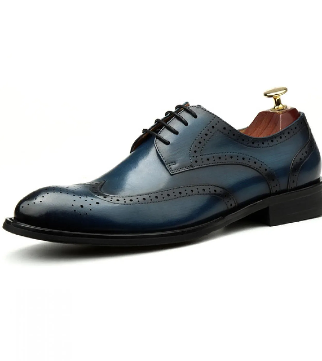 Scarpe eleganti da uomo piatte italiane Scarpe eleganti da uomo in vera pelle di lusso 2023 Scarpe brogue nere classiche estive
