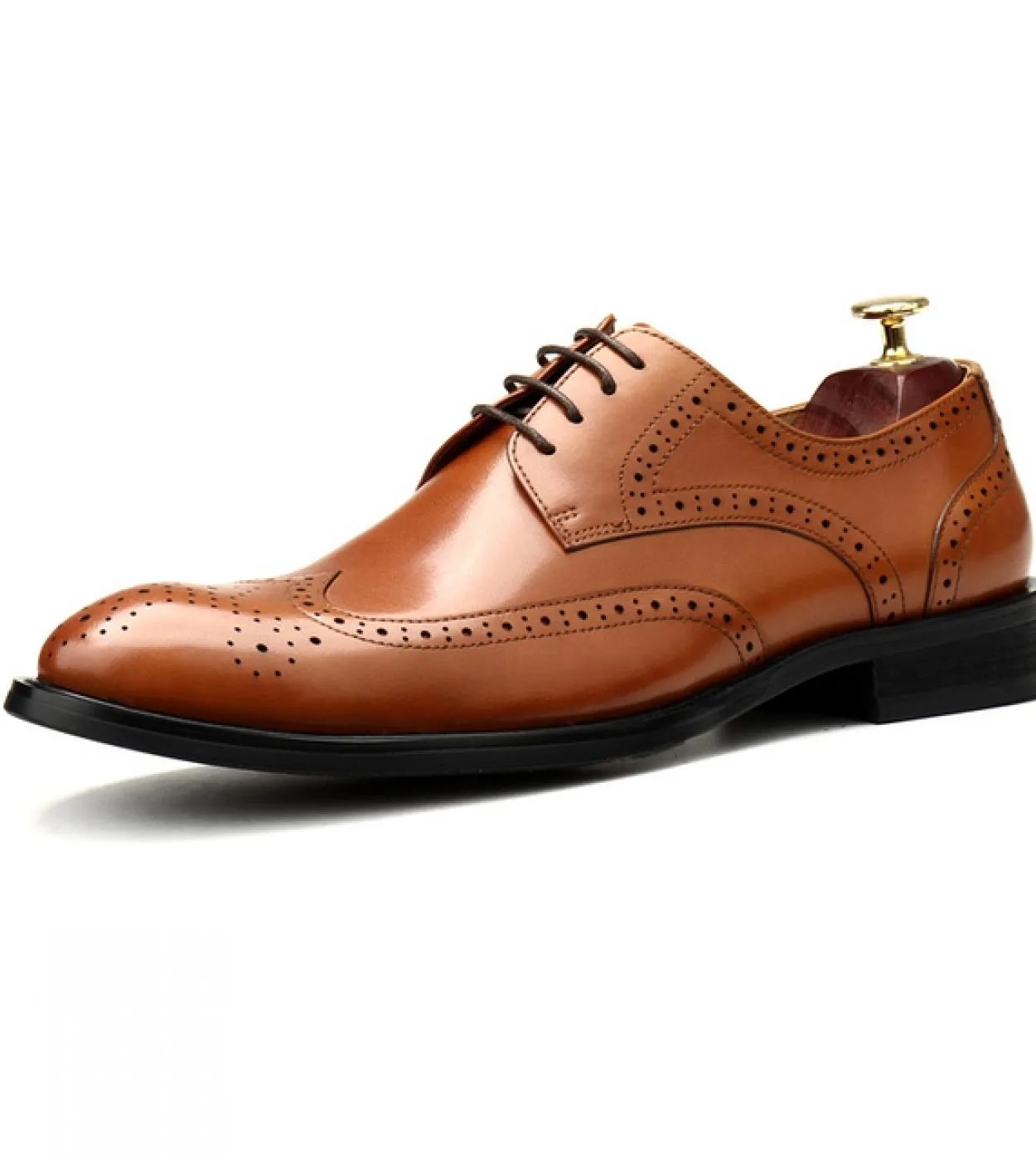 Scarpe eleganti da uomo piatte italiane Scarpe eleganti da uomo in vera pelle di lusso 2023 Scarpe brogue nere classiche estive