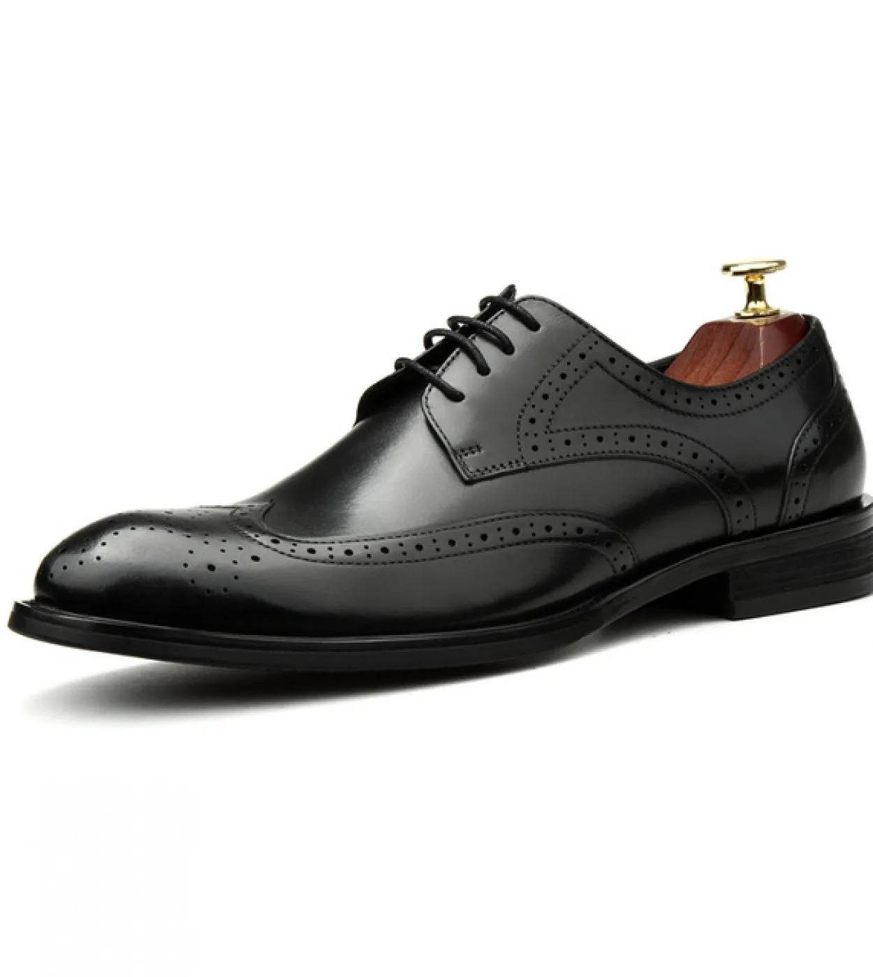 Scarpe eleganti da uomo piatte italiane Scarpe eleganti da uomo in vera pelle di lusso 2023 Scarpe brogue nere classiche estive