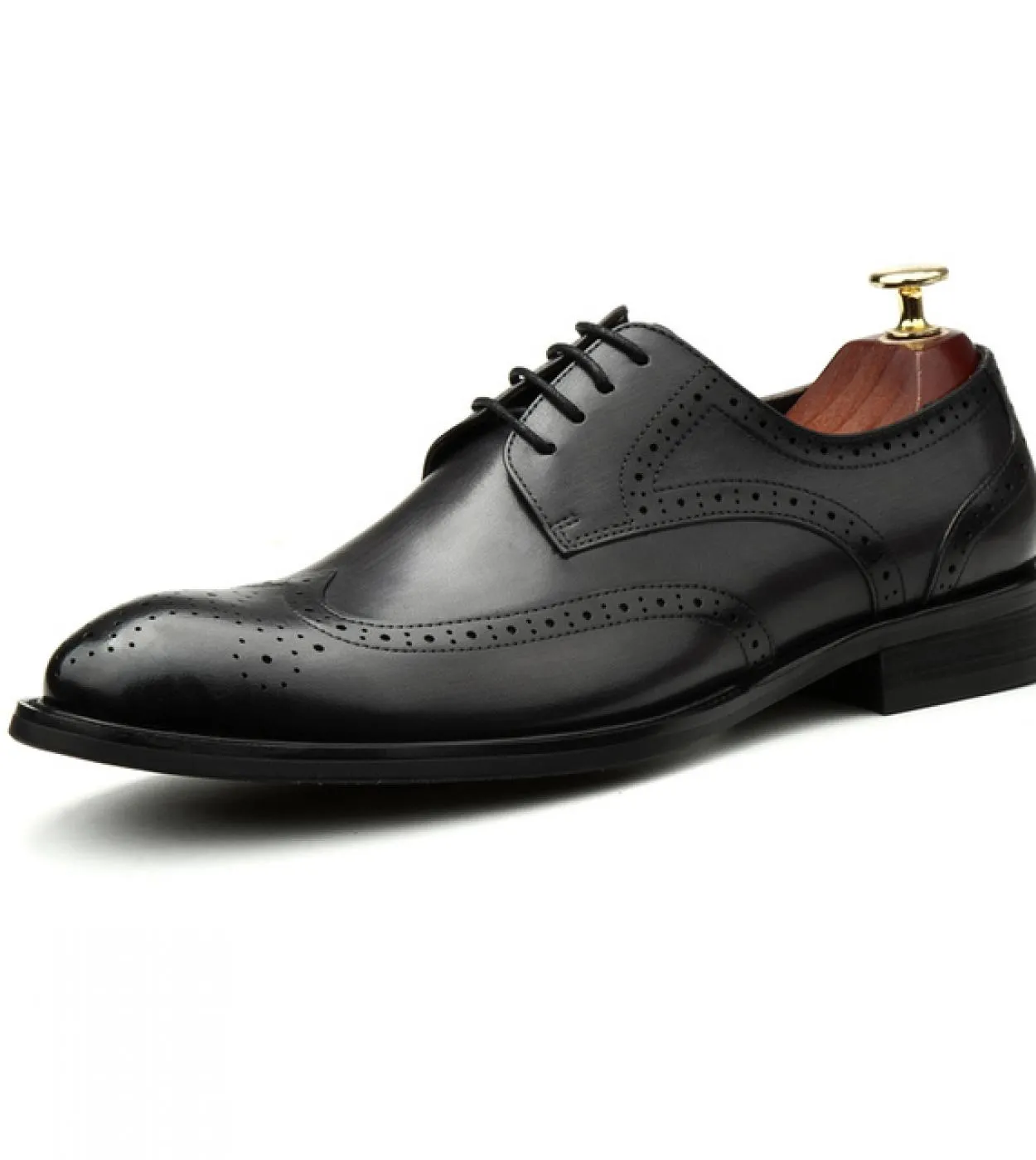Scarpe eleganti da uomo piatte italiane Scarpe eleganti da uomo in vera pelle di lusso 2023 Scarpe brogue nere classiche estive
