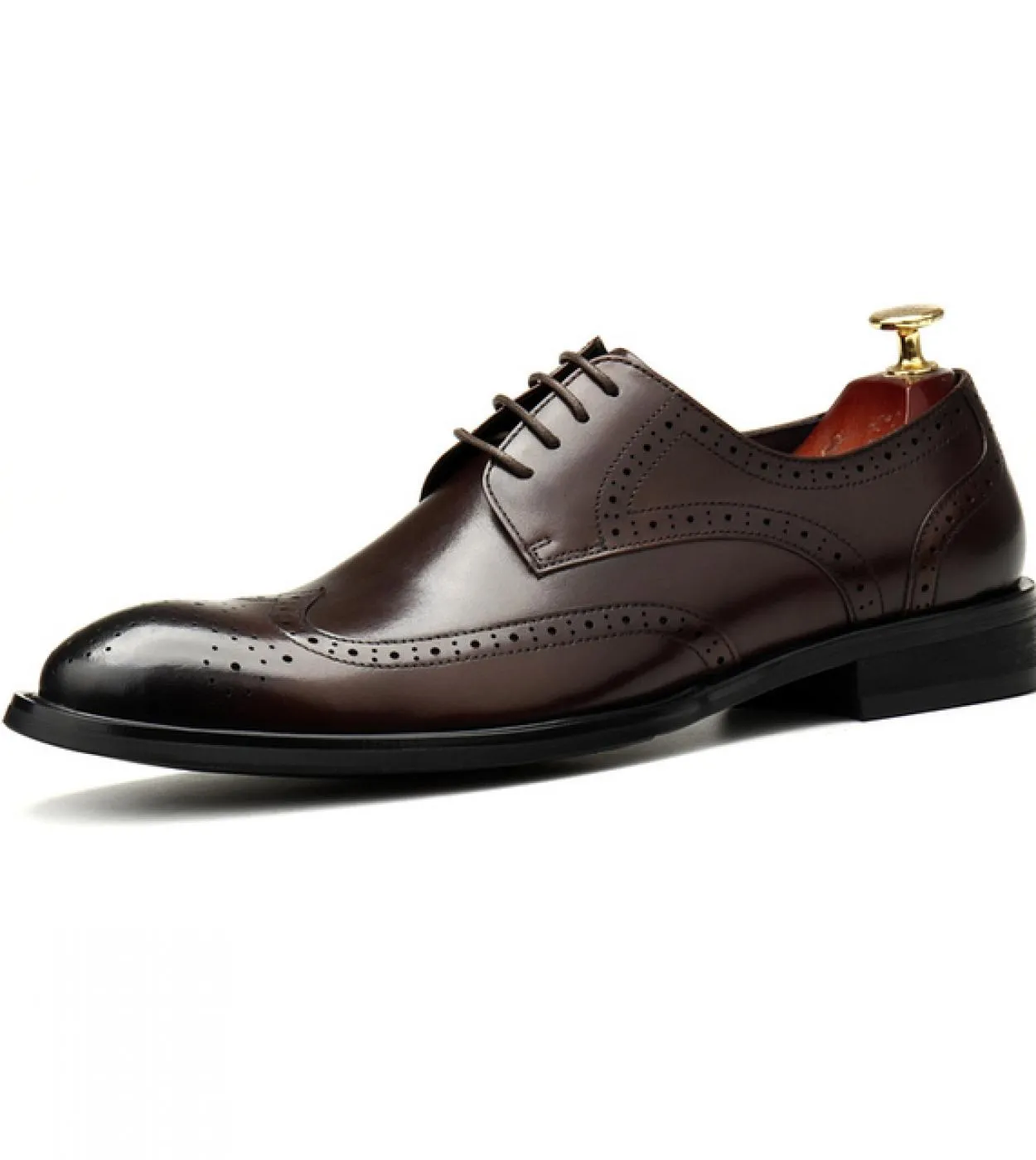 Scarpe eleganti da uomo piatte italiane Scarpe eleganti da uomo in vera pelle di lusso 2023 Scarpe brogue nere classiche estive