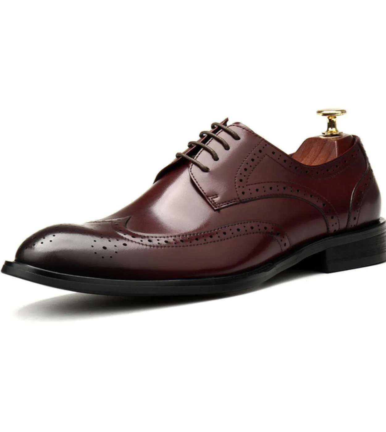 Scarpe eleganti da uomo piatte italiane Scarpe eleganti da uomo in vera pelle di lusso 2023 Scarpe brogue nere classiche estive