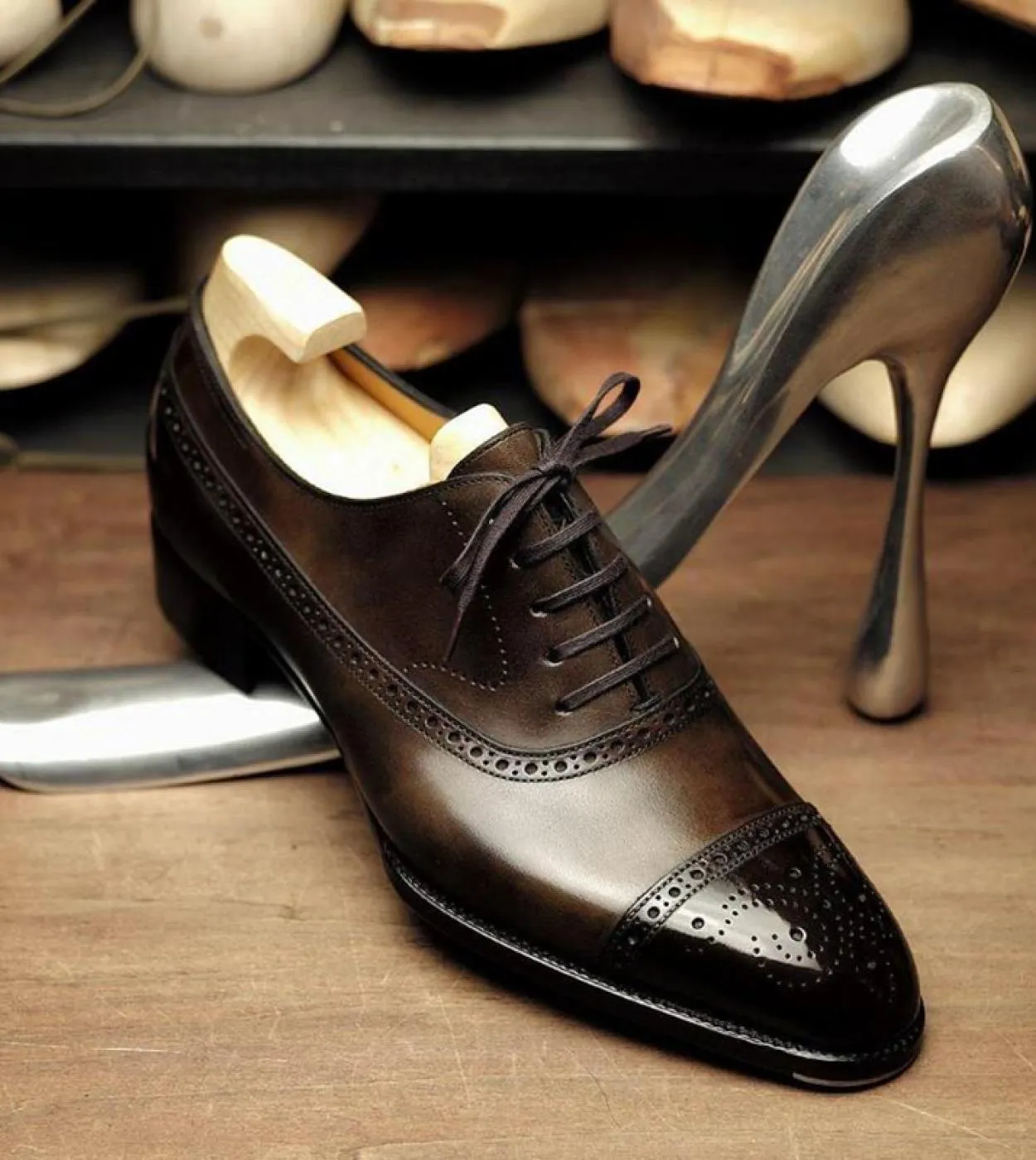 Scarpe eleganti marroni da uomo Scarpe eleganti marroni da uomo Saldi Scarpe brogue marroni da uomo Scarpe eleganti da uomo