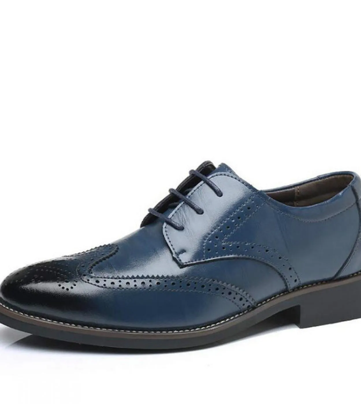 Scarpe oxford da uomo di marca di lusso Scarpe brogue da festa di nozze Scarpe eleganti da uomo Scarpe da lavoro formali in vera