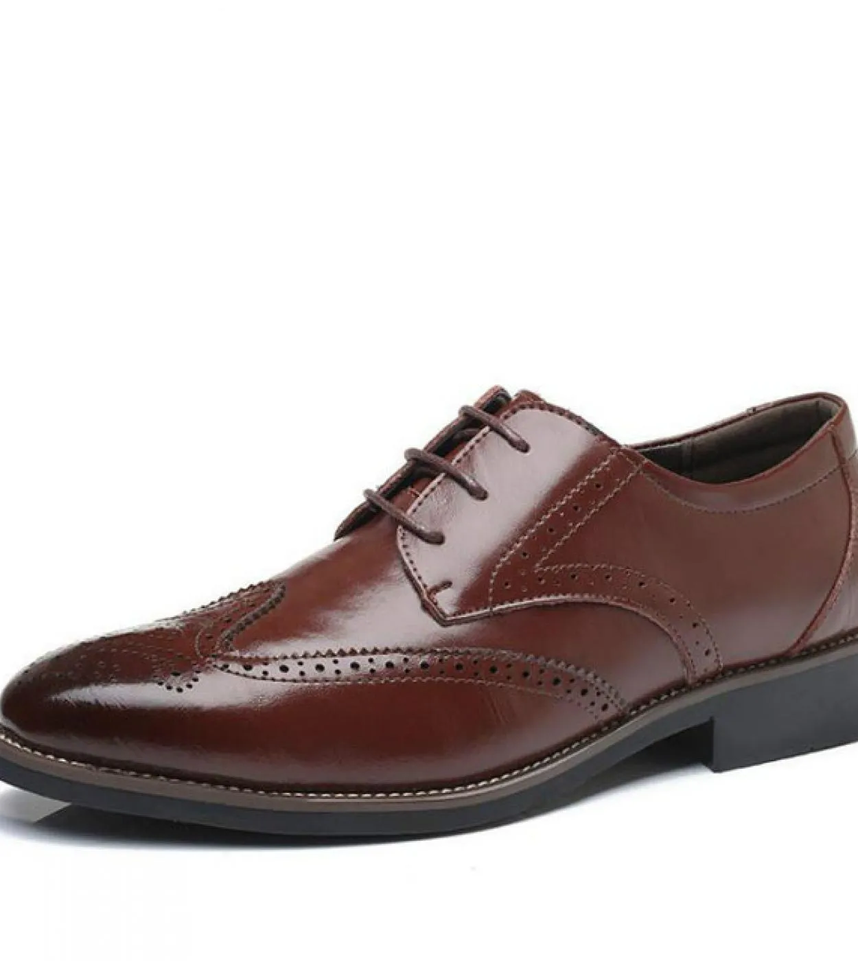 Scarpe oxford da uomo di marca di lusso Scarpe brogue da festa di nozze Scarpe eleganti da uomo Scarpe da lavoro formali in vera