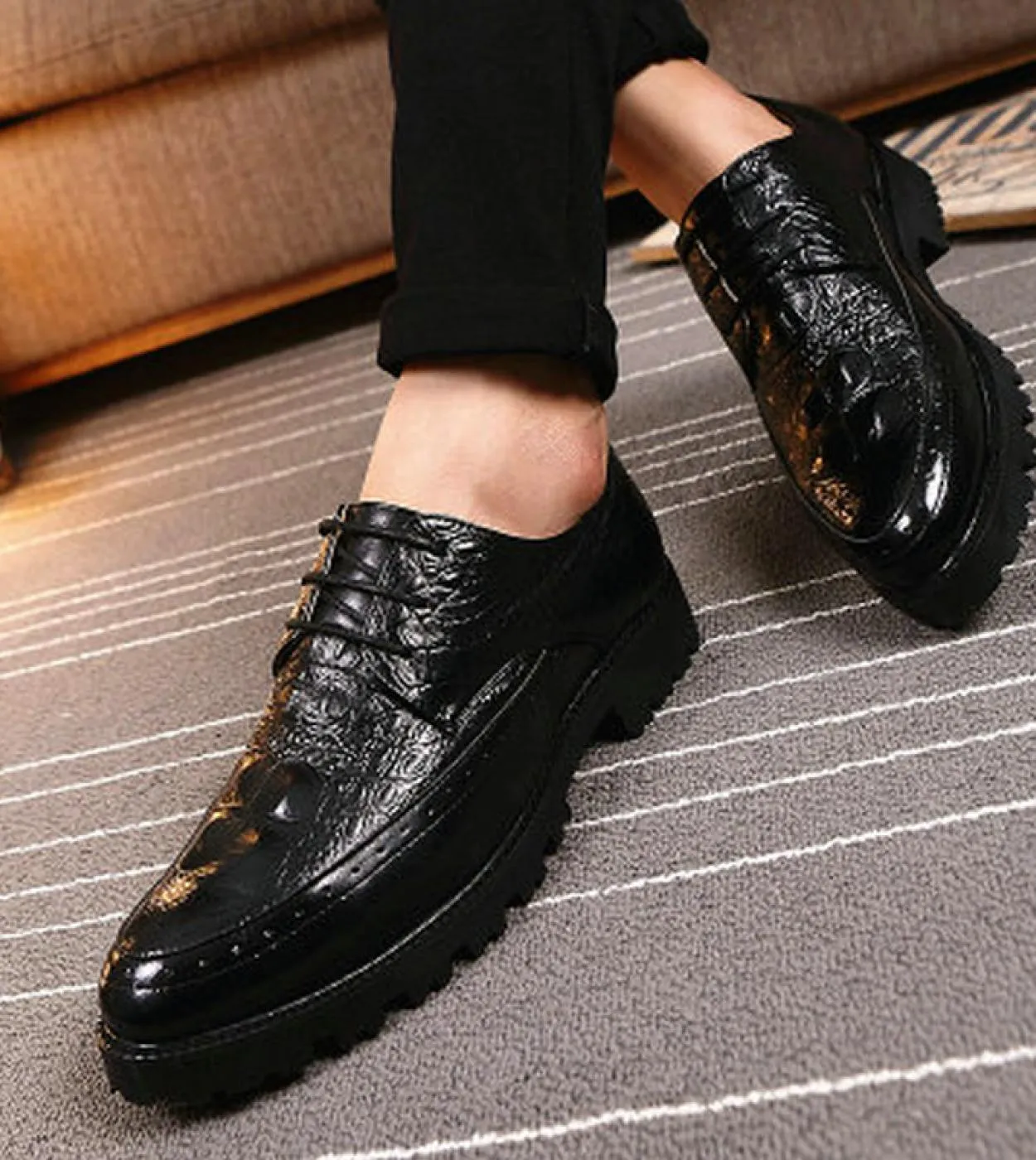 Scarpe oxford da uomo di marca di lusso Scarpe da uomo brogue da festa di nozze Scarpe eleganti da uomo Scarpe da lavoro formali