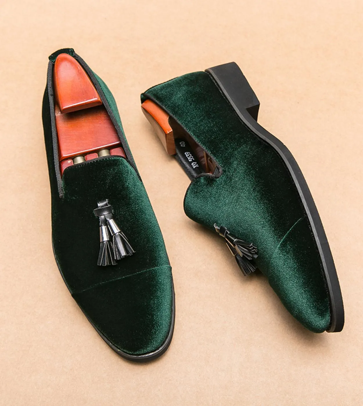 Scarpe piatte in pelle scamosciata primaverili e autunnali Mocassini da uomo Mocassini in morbida pelle con nappe Scarpe da guid