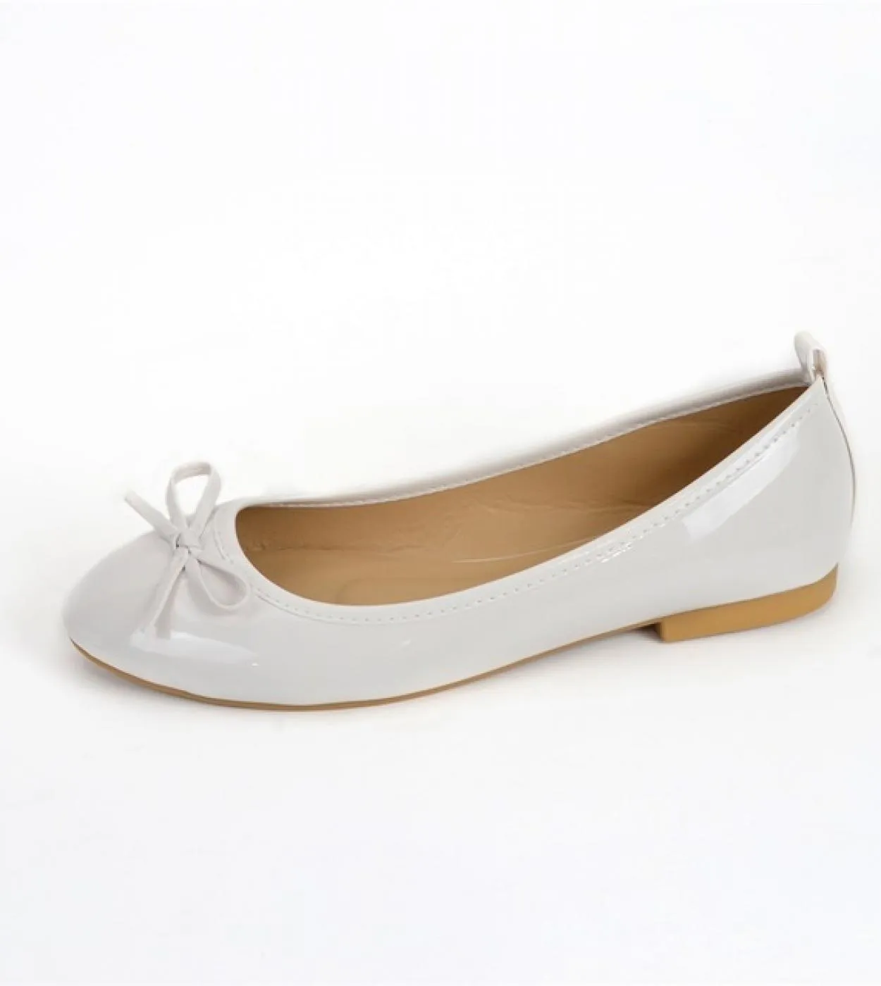 Scarpe piatte tinta unita Ballerine da donna Punta tonda Papillon Slip On Ballerine Mocassini pigri Mocassini Casual da donna