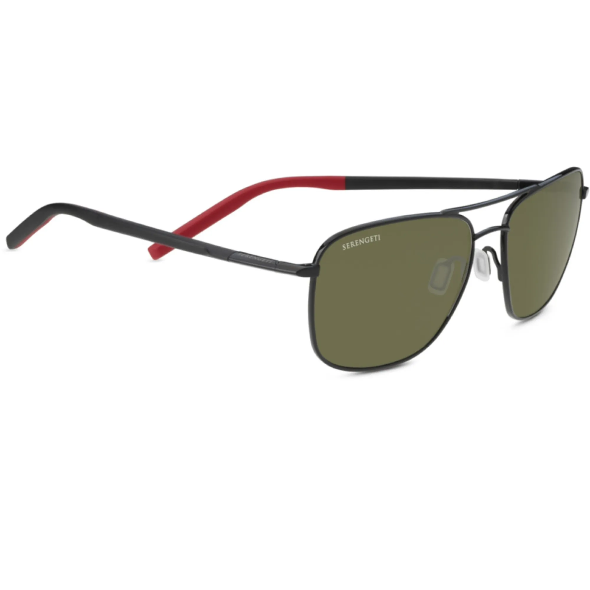   Serengeti SPELLO - 8796 Nero Lucido / Nero / Rosso | Occhiale Da Sole Unisex 