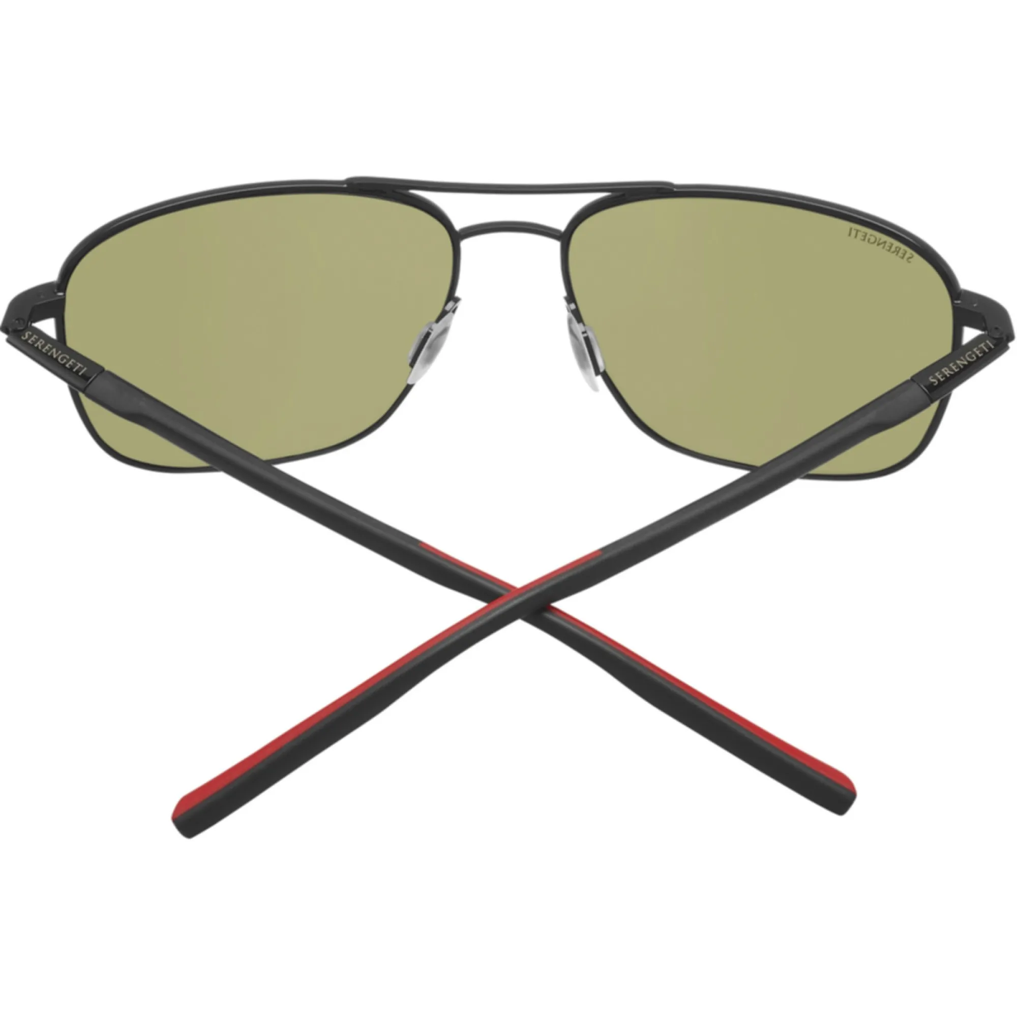   Serengeti SPELLO - 8796 Nero Lucido / Nero / Rosso | Occhiale Da Sole Unisex 