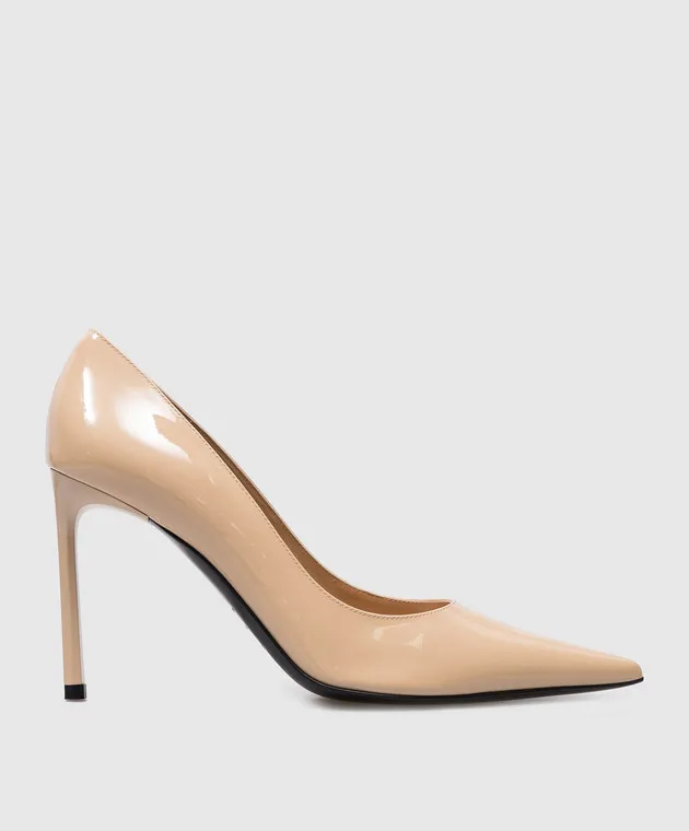 Sergio Rossi Barca Liya in vernice beige B01810MFI657