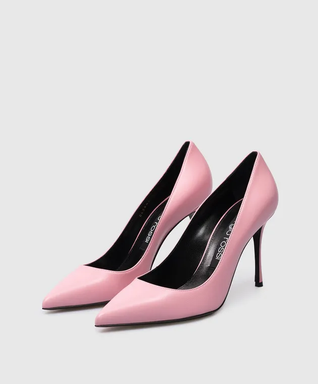 Sergio Rossi Décolleté Godiva in pelle rosa A43843MAGN05