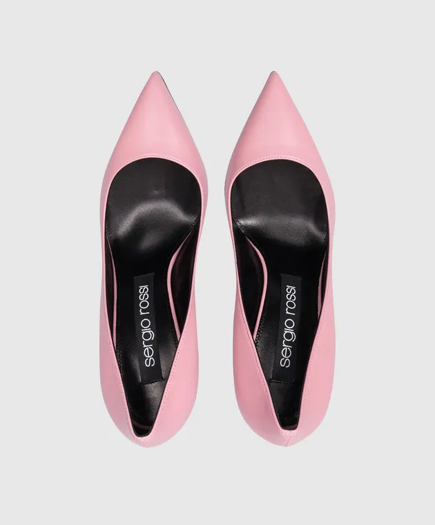 Sergio Rossi Décolleté Godiva in pelle rosa A43843MAGN05