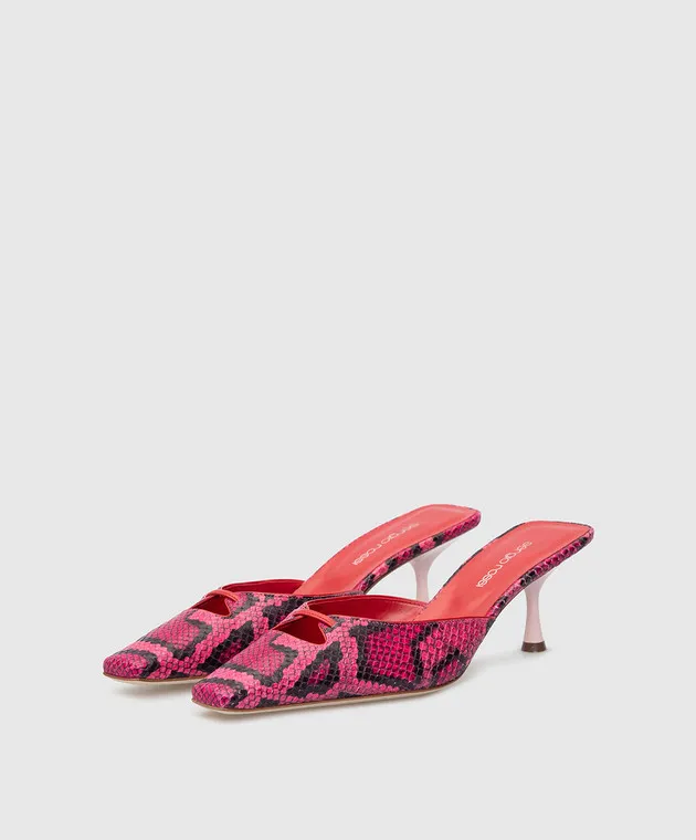 Sergio Rossi Sabot in pelle rosa 