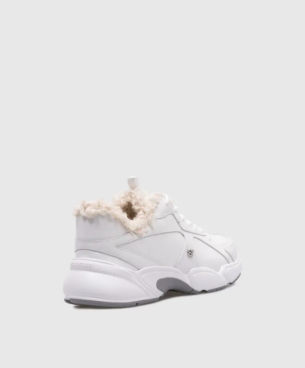 Sergio Rossi Scarpe da ginnastica Muppet in pelle bianca B10790MFL272