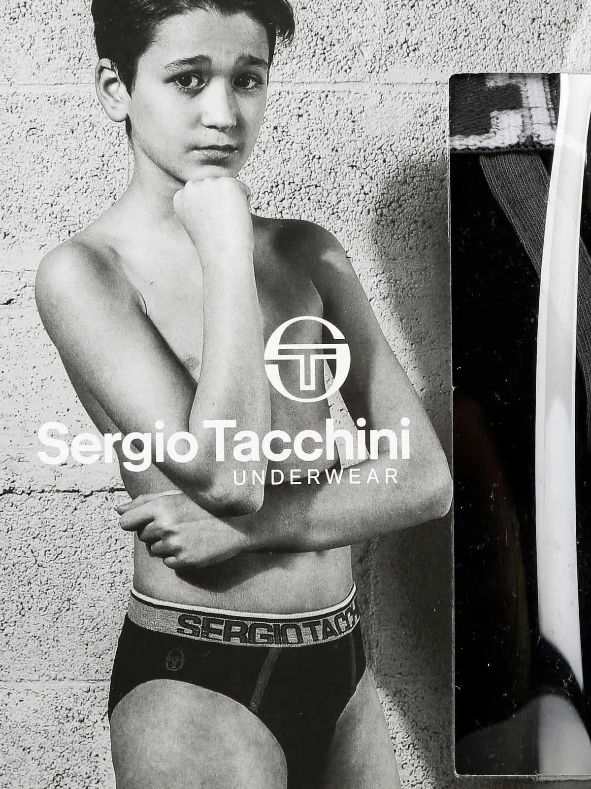 Sergio Tacchini Culotte garçon en coton stretch bidirectionnel