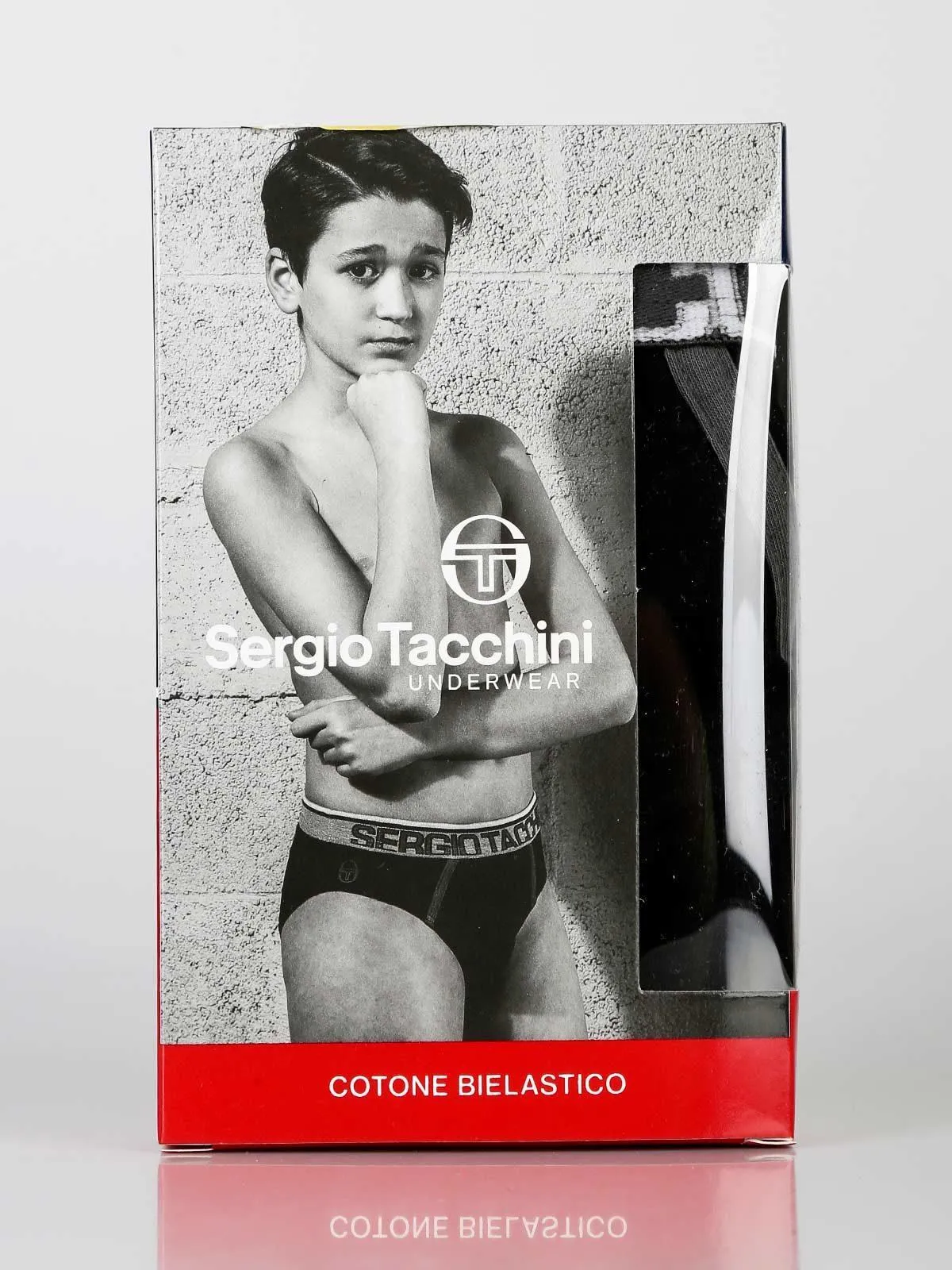 Sergio Tacchini Culotte garçon en coton stretch bidirectionnel