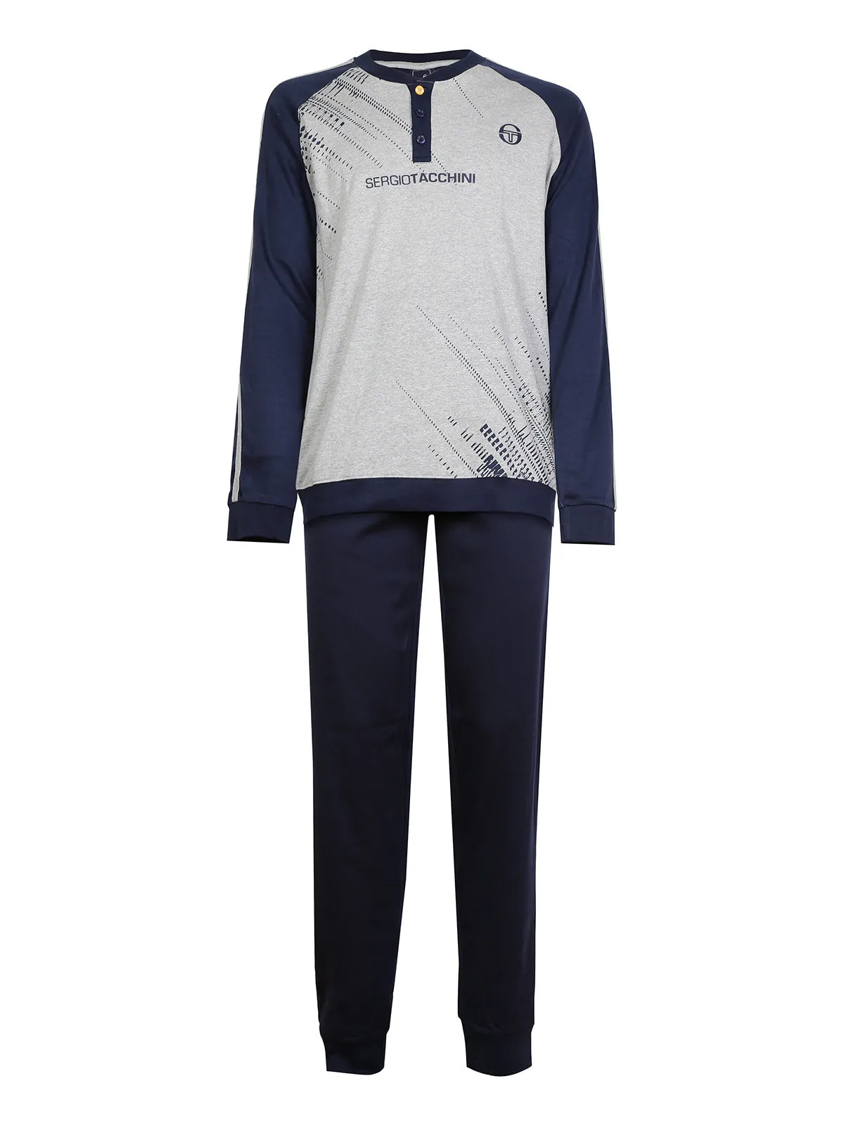 Sergio Tacchini Pyjama homme en coton bicolore