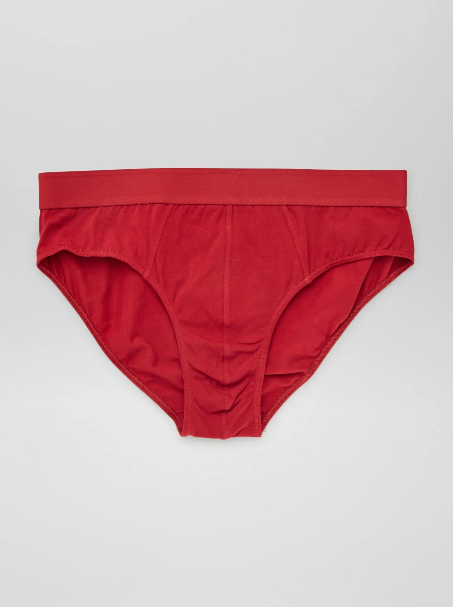 Set di 3 slip tinta unita - ROSSO