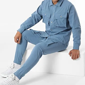 Set giacca e pantaloni da jogging blu