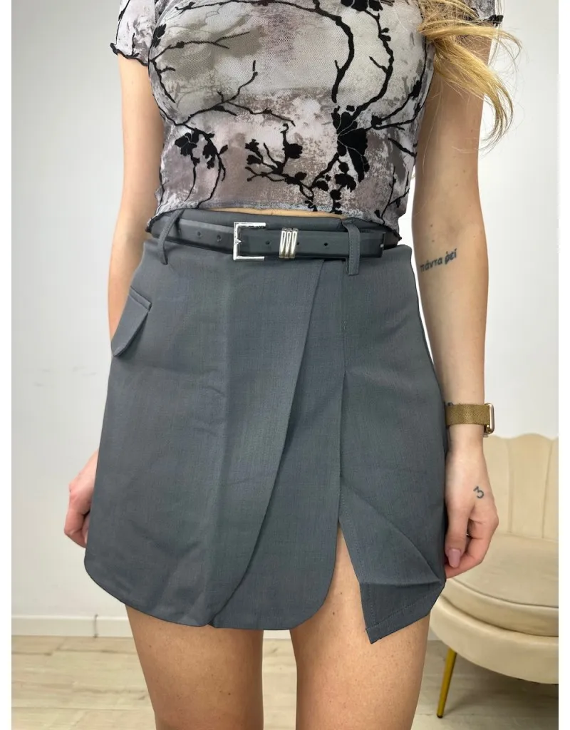 SHORT GONNA MICHEL GRIGIA
