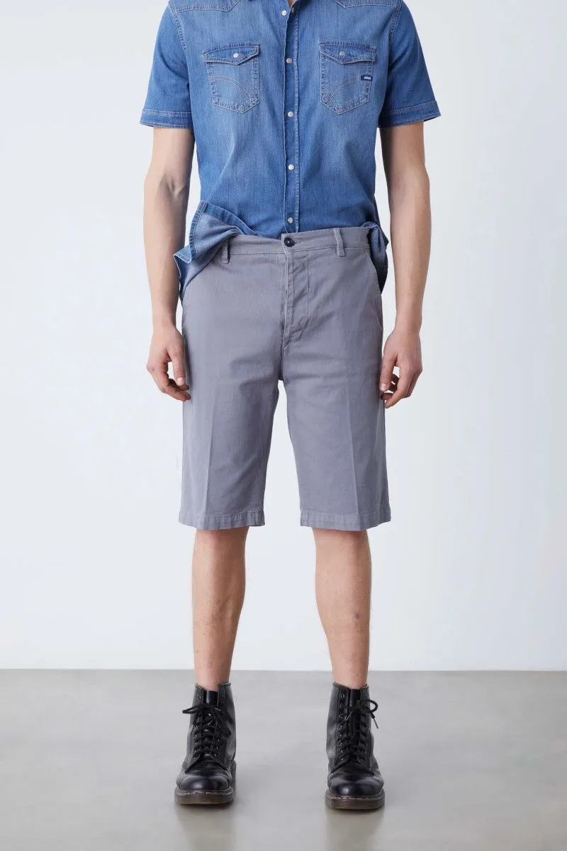 Short in cotone organico uomo Grigio