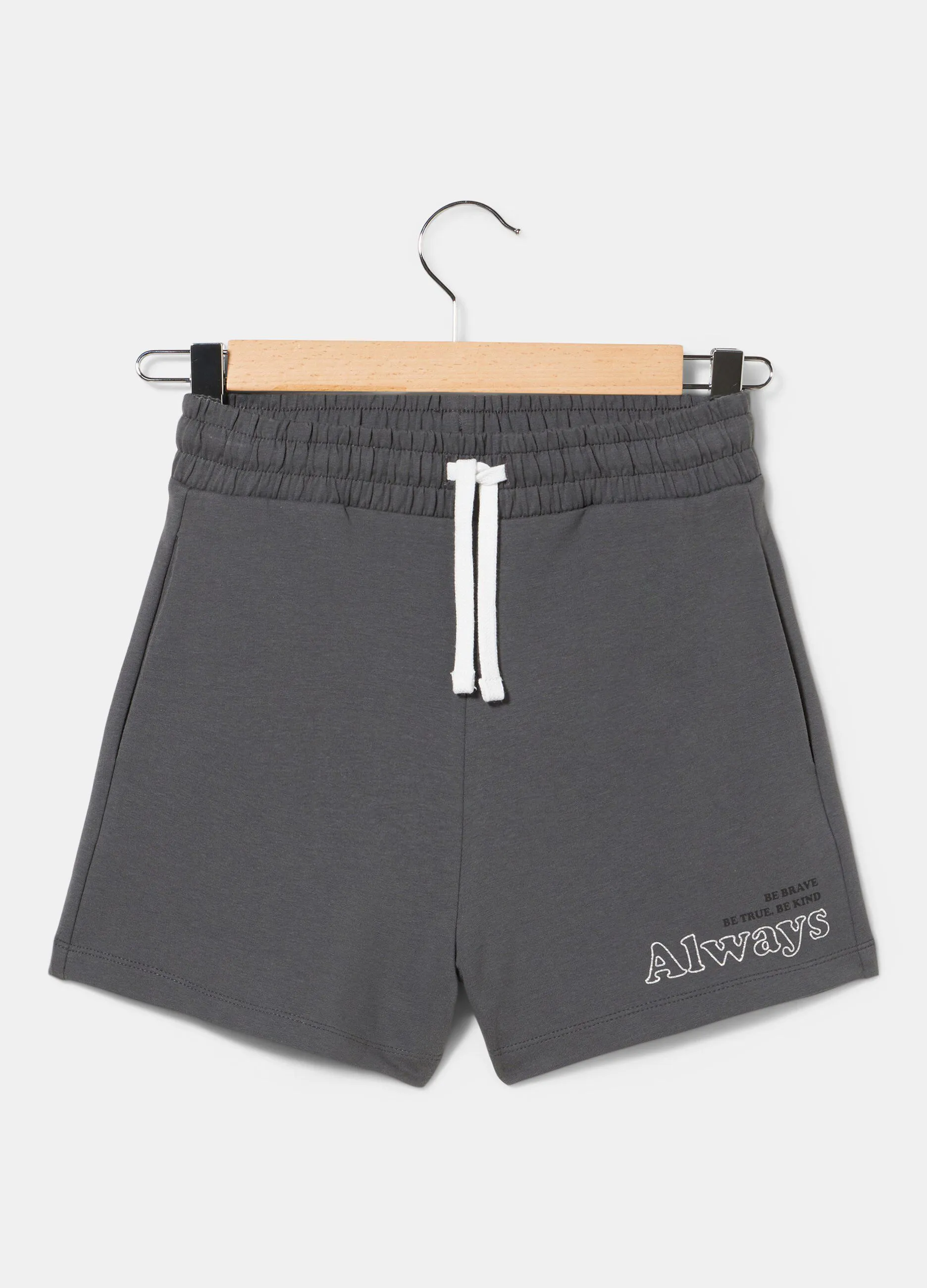 Shorts in felpa di cotone ragazza