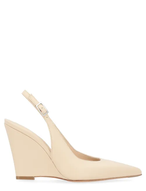 Slingback Sergio Levantesi in pelle color avorio
