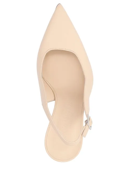 Slingback Sergio Levantesi in pelle color avorio