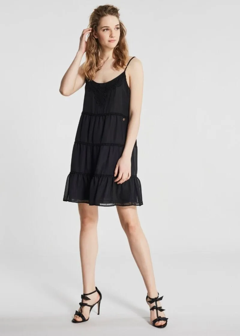 Slip dress con ricamo