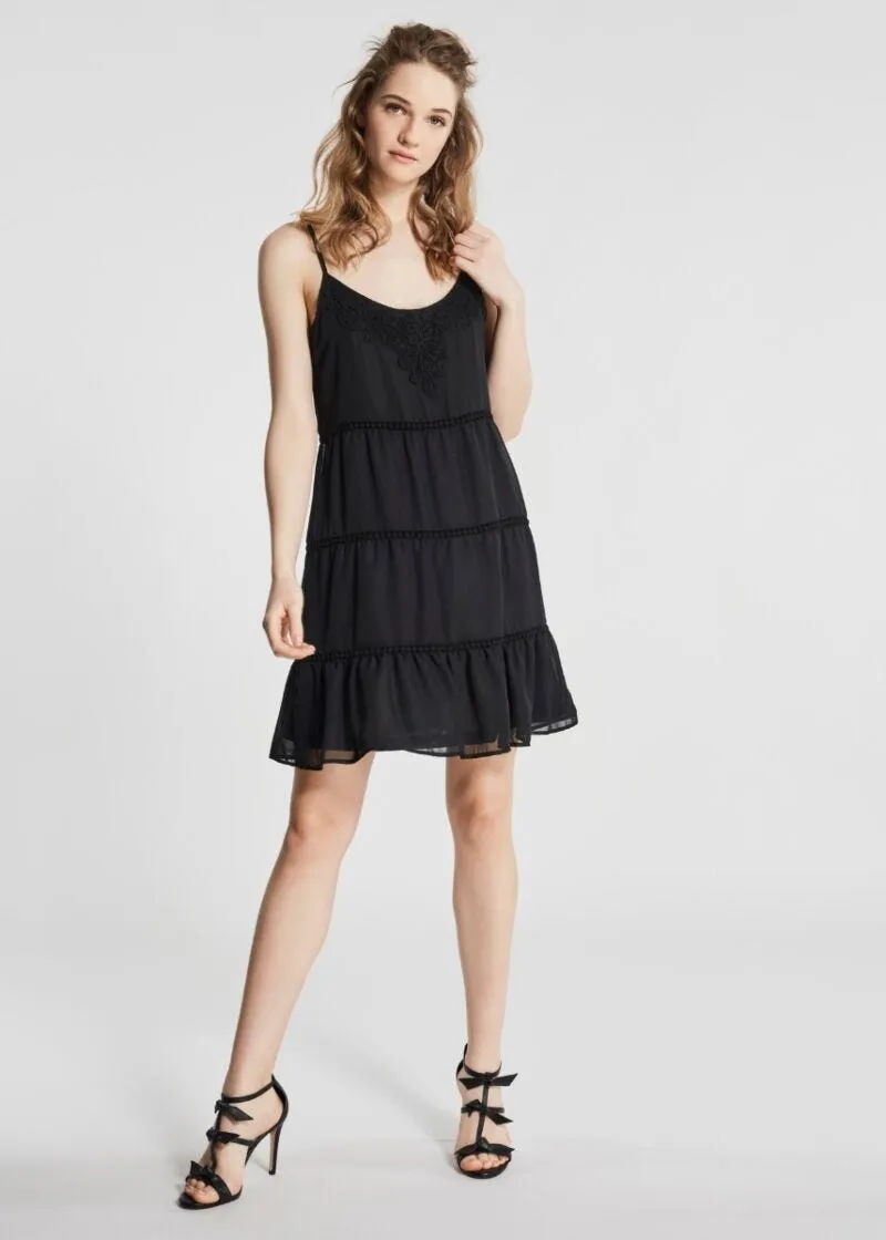Slip dress con ricamo